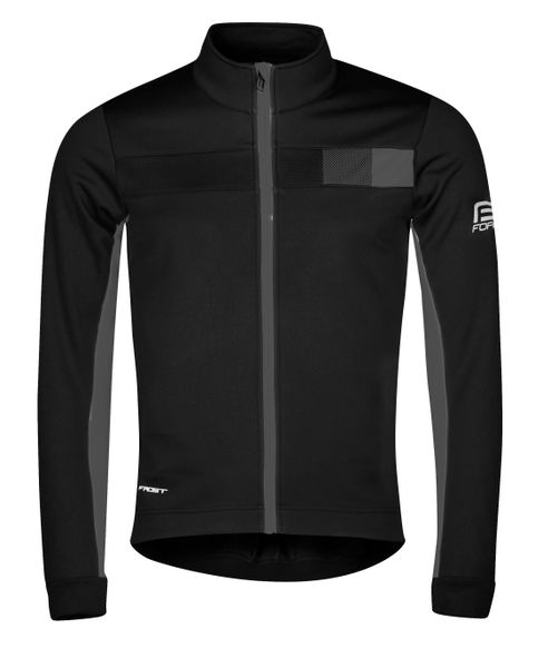 Kabát FORCE FROST softshell férfi, fekete-szürke