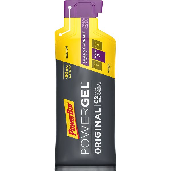 PowerBar PowerGel 41g fekete ribizli + koffein